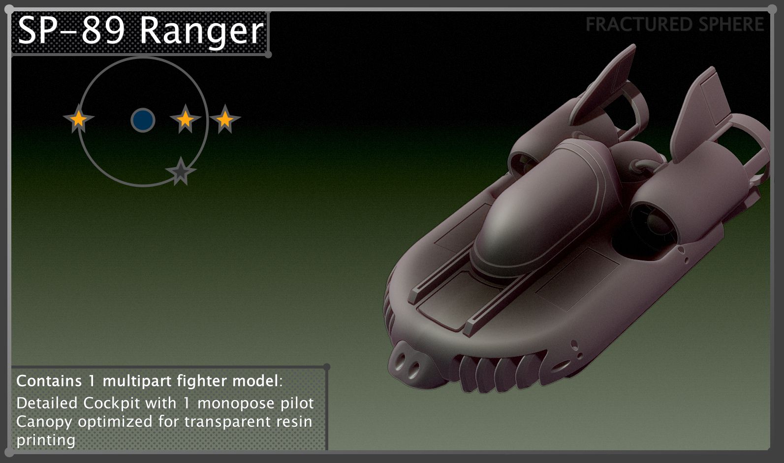 Fractured Sphere - E.S.U.F. SP-89 Ranger Fighter